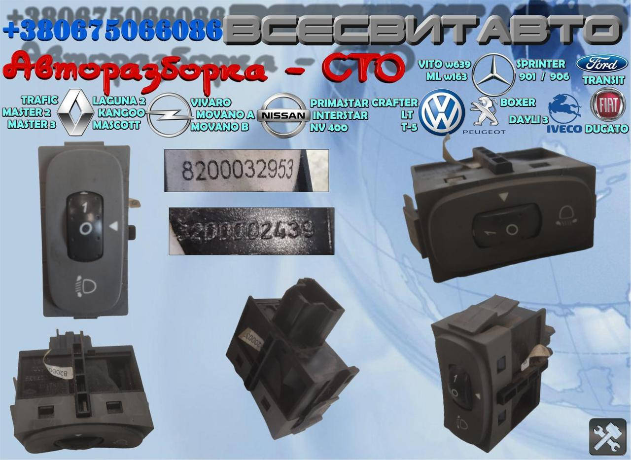 

Регулятор корректора фар кнопка регулировки уровня RENAULT Laguna 2 1.8 1.9 16V 2.0 2.2 cdi 01-07 8200032953