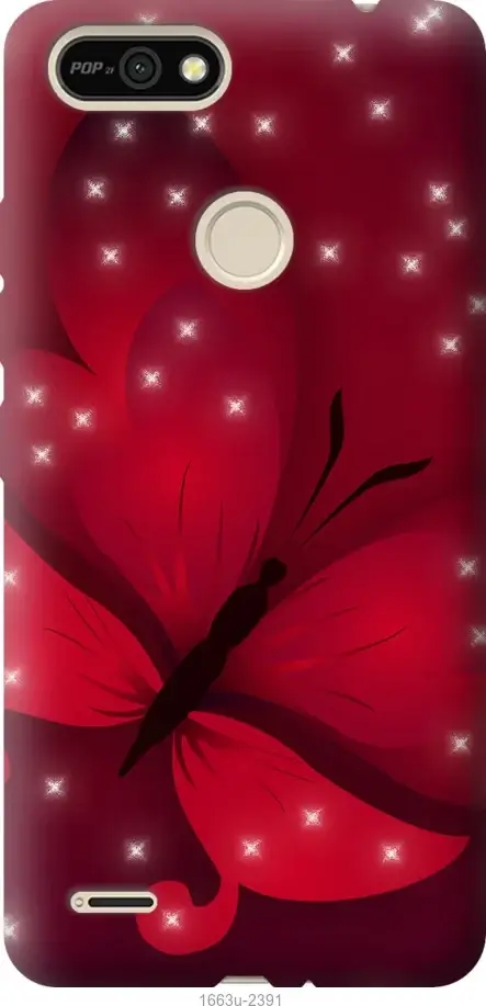 

На Tecno Pop 2F B1F Лунная бабочка "1663u-2391-4966", Красный