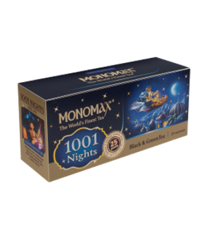 

МОНОМАХ 25 пак 1001 NIGHTS зеленый аромат винограда *18 (шт) в ящике