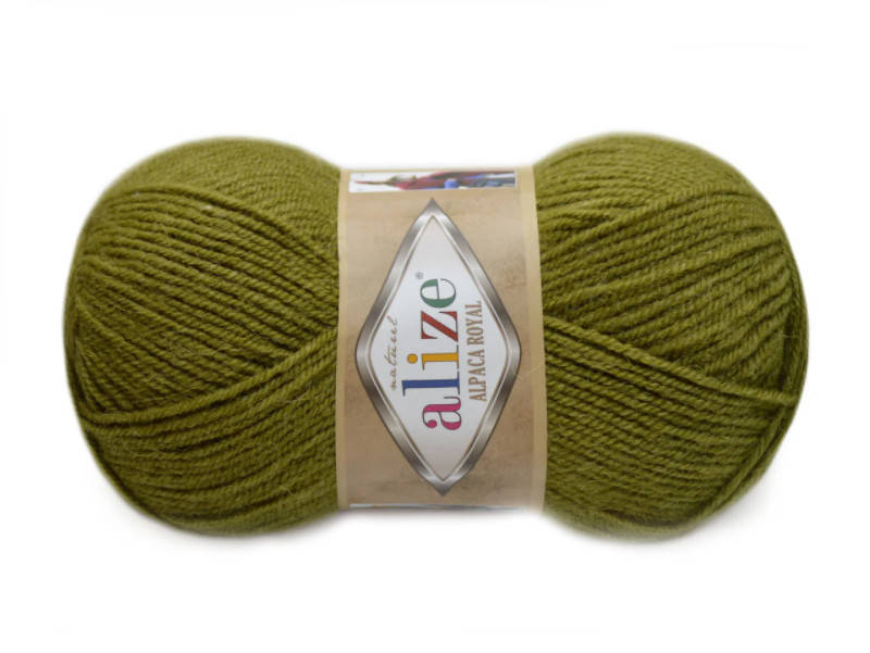 

Alize Alpaca Royal, Зеленая черепаха №233, Зелёный