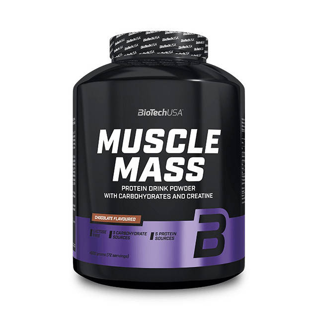 

Гейнер высокобелковый BioTech Muscle Mass 4 kg