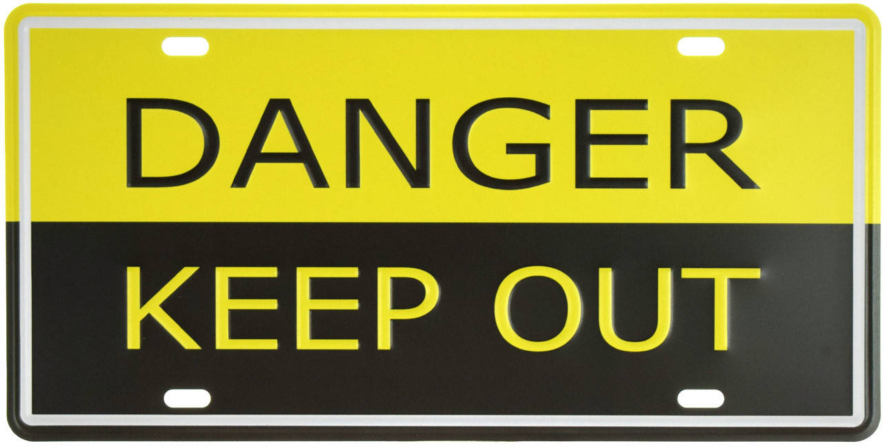 

Металлическая табличка "Опасно! Не Входить / Danger! Keep Out" (ms-001159)