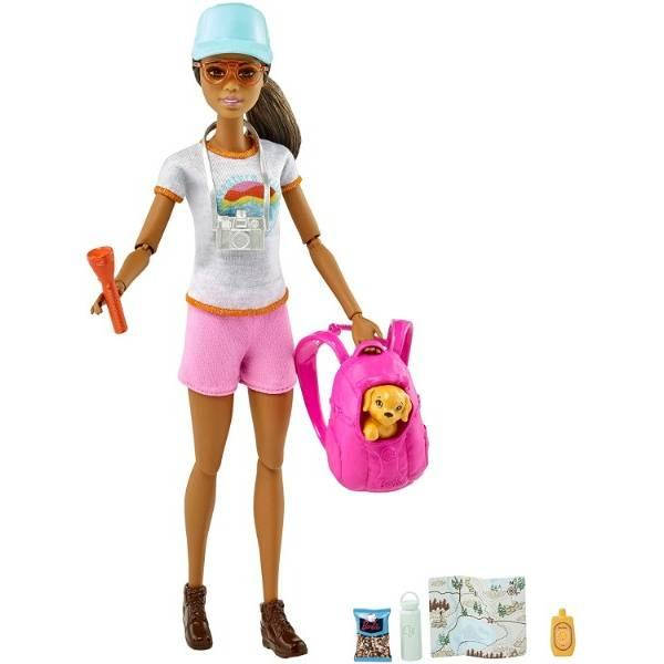 

Barbie Барби туристка со щенком GRN66 Hiking Doll Brunette with Puppy