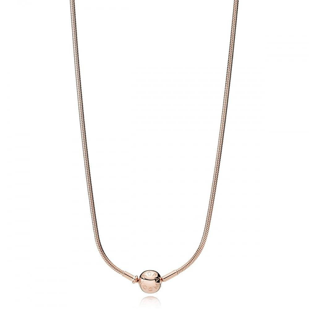 

Серебряное колье Pandora Essence Rose 387277-45