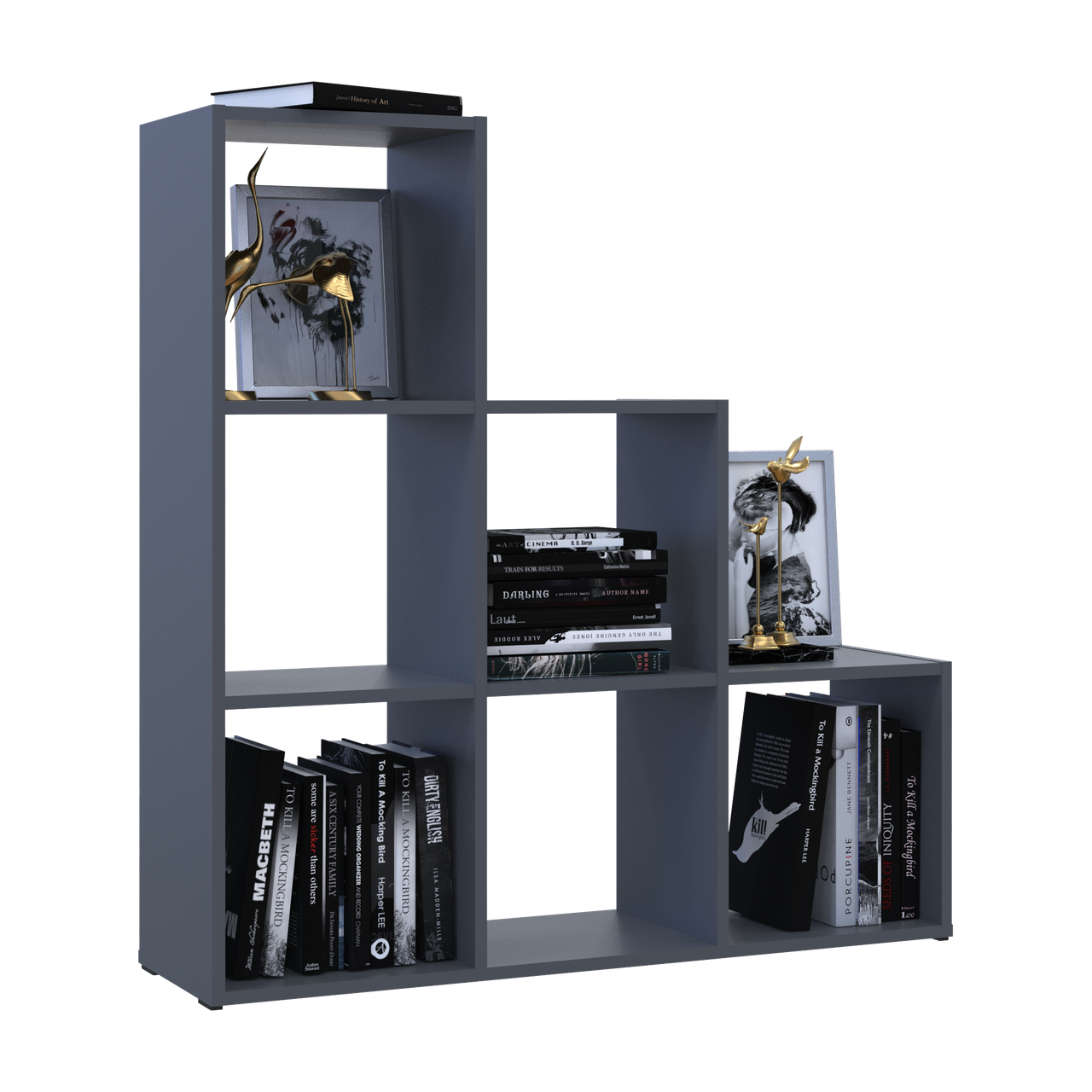 Стелаж Doros Степ 3х3 Графіт відкритий 102.6х28.8х106.1 (41516162) 5