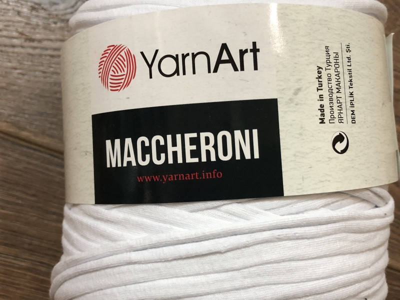 

Maccheroni Yarnart-белый