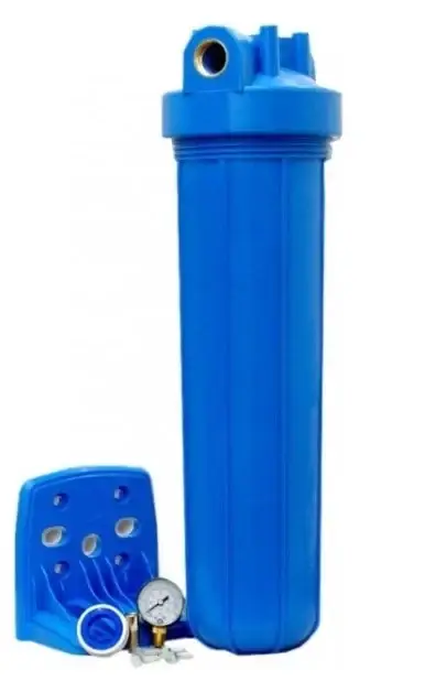

Фильтр-колба Aquafilter FH20B1-B-WB 1, непрозрачный, ВВ20,с манометром. Проточный фильтр