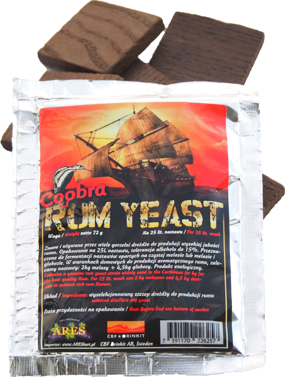 

Cухие дрожжи Coobra Rum Yeast