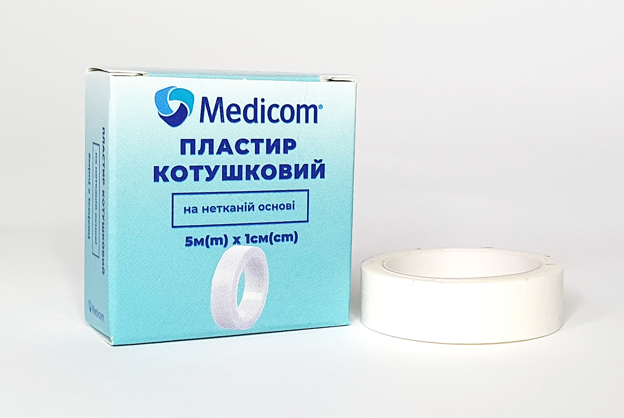 

Пластырь медицинский катушечный MEDICOM® на нетканой основе, 5м * 1см