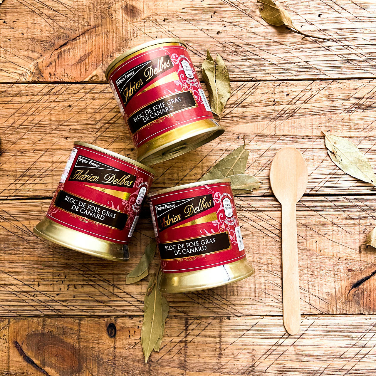

Французская Фуа-гра Adrien Delbos "Bloc de Foie Gras de Canard" 200 гр.