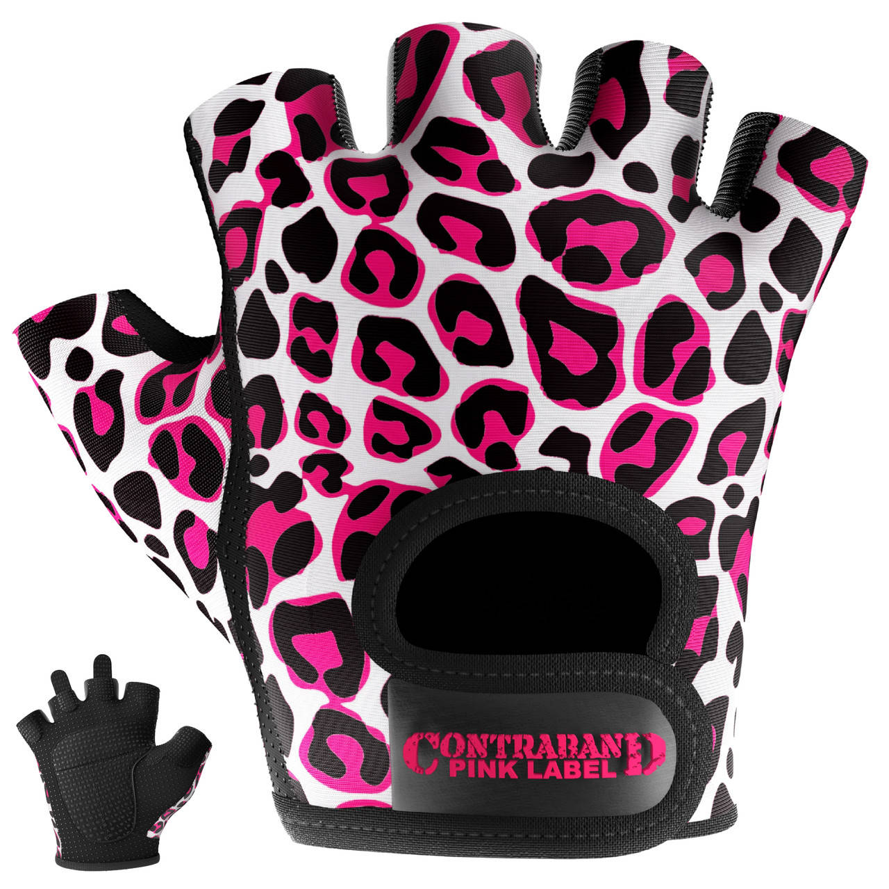 

Женские перчатки для фитнеса Contraband Pink Label 5297 Leopard Print Gloves (Pink) M
