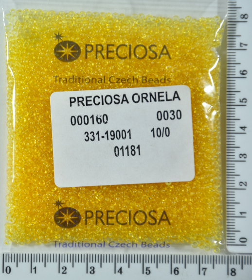 

Бисер PRECIOSA №10/0 прозрачн №01181 пакет 50 грамм уп=1пакет