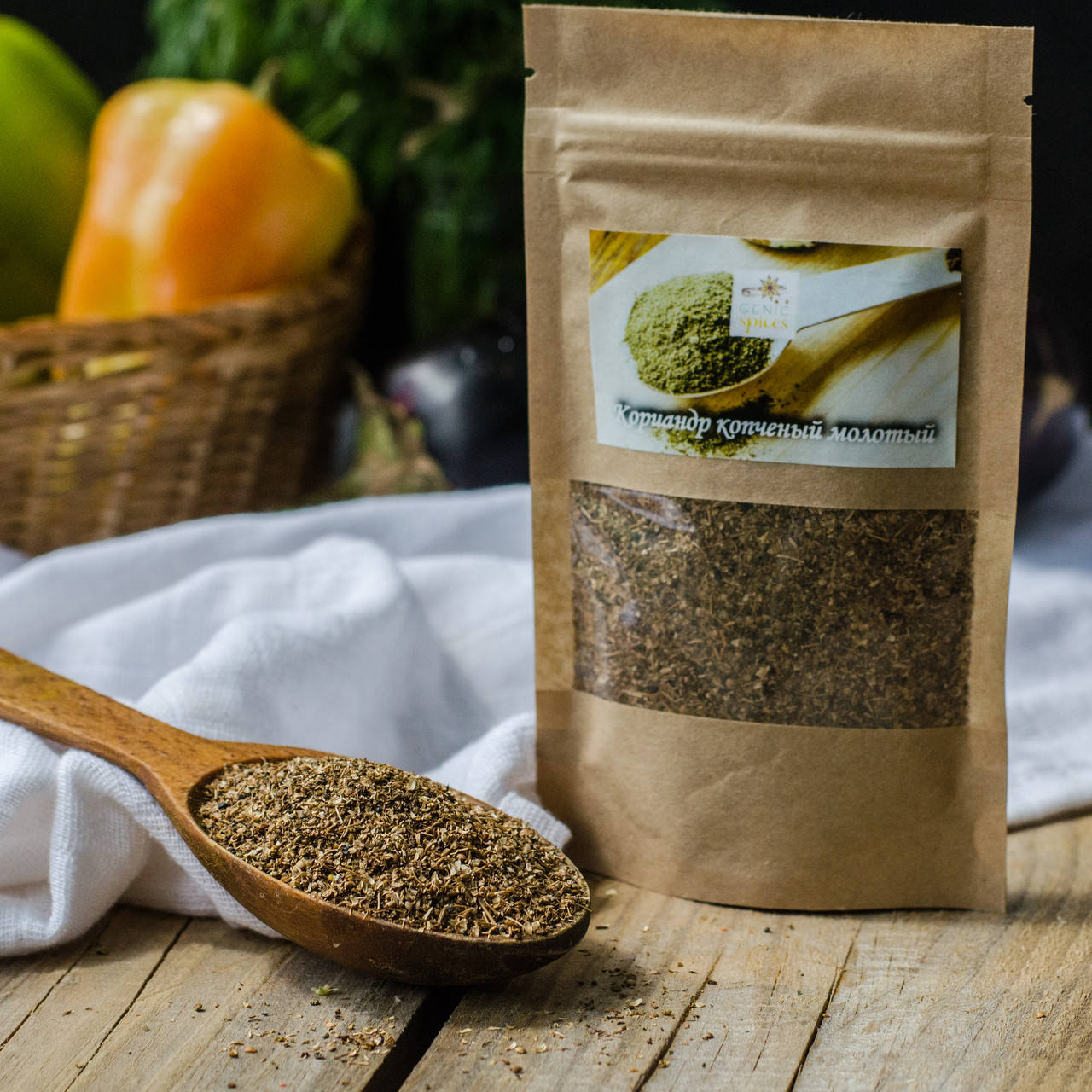 

Кориандр Копченый молотый 50 грамм