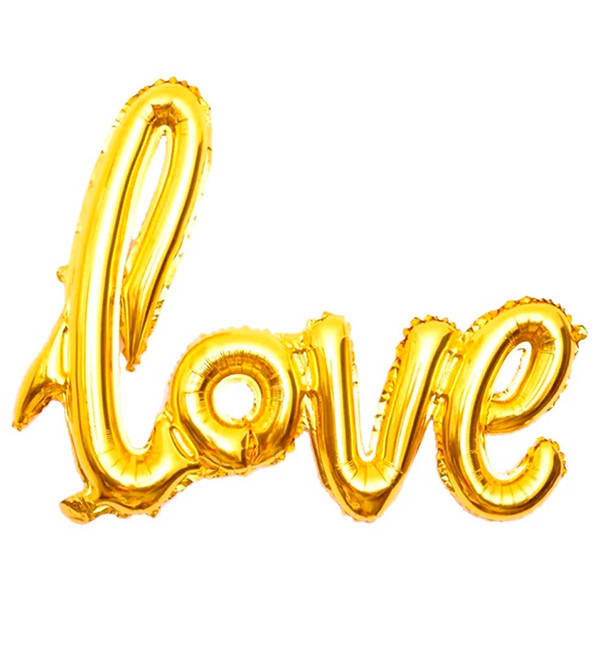 

Воздушные шарики "Love gold", длина 1 м