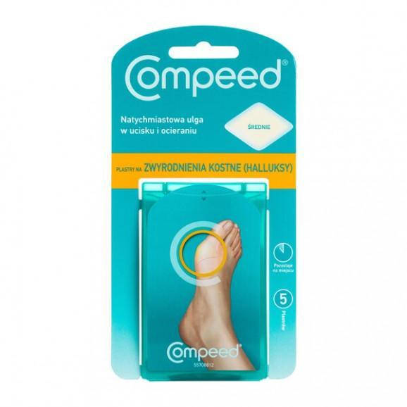 

Compeed - для лечения косточки большого пальца стопы 5 шт (HRAPharma - Франция)