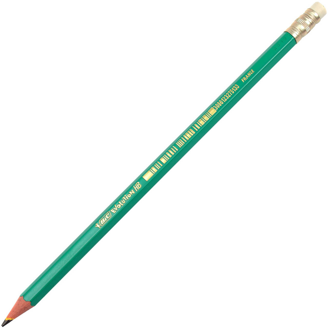 

Олівець гр. "Bic" №880332/924/012 Еволюшен зелений з гумкою(4)(12)(72)