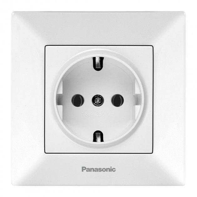 

Panasonic Розетка Panasonic Arkedia Slim із заземленням, біла WNTC02022WH-UA