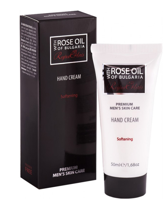 

Крем для рук смягчающий мужской с маслом розы Regina Roses 50 мл.