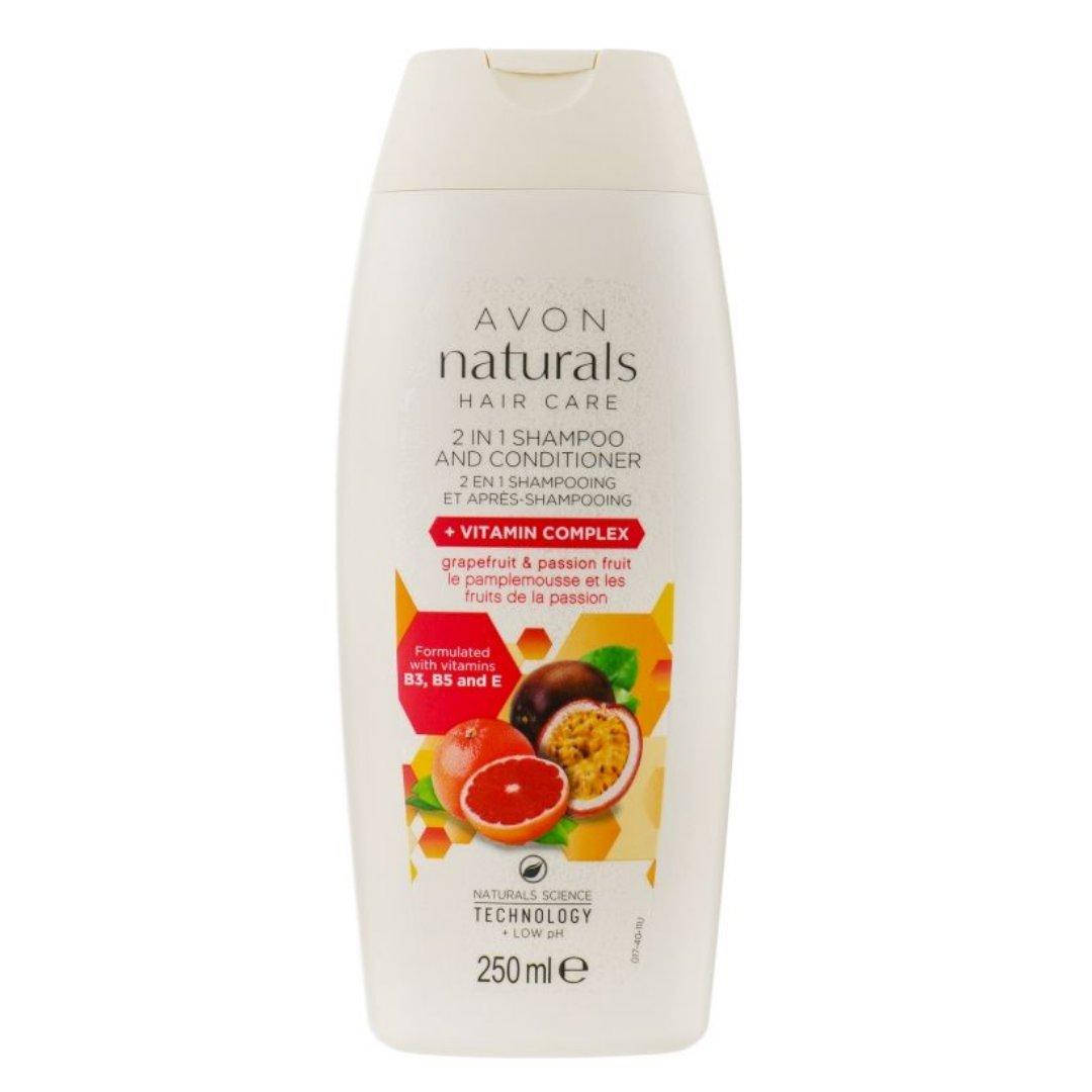 

Шампунь-ополаскиватель 2 в 1 с витаминным комплексом Naturals Avon, 250 ml