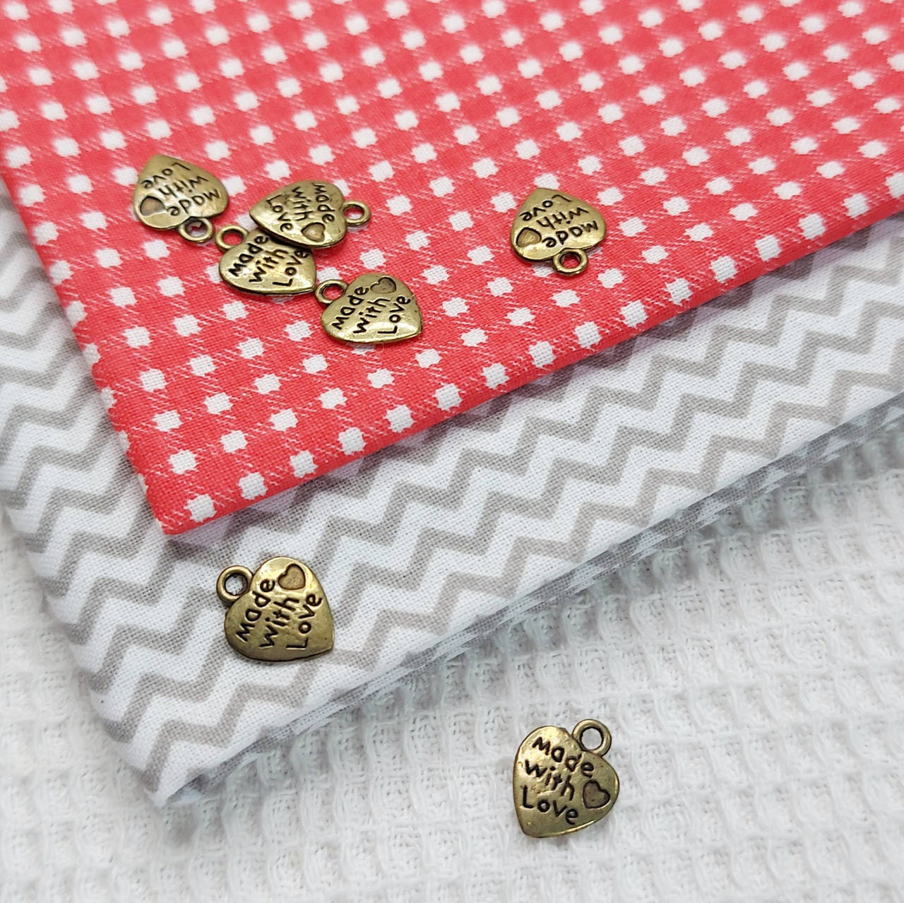 

Металлическая подвеска "Сердце" 13х10мм