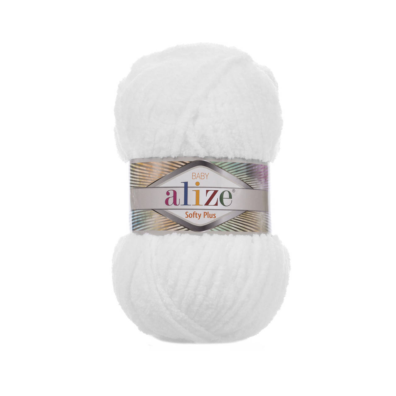 

Пряжа Alize Softy Plus 55 белый (Ализе Софти Плюс)