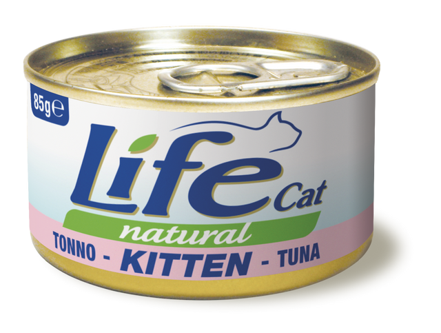 

Консерва для кошек класса холистик LifeCat KITTEN Tuna 85g, ЛайфКет 85гр Для Котят Тунец