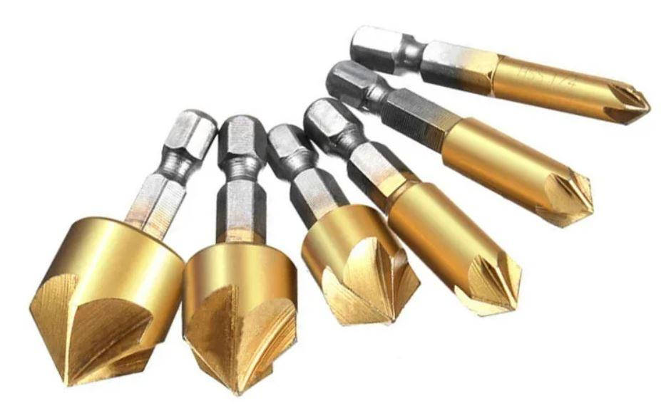 

Набор сверл с зенковкой MHZ HSS 6-19 мм, 6 шт