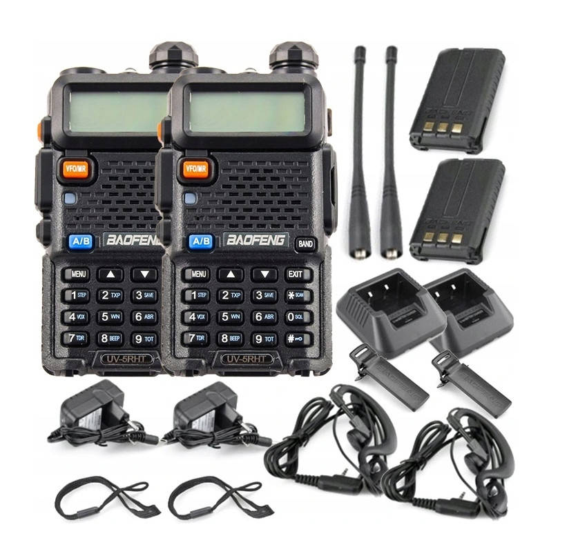 

Комплект раций Baofeng UV-5R 5W радиостанции Baofeng + ГАРНИТУРА