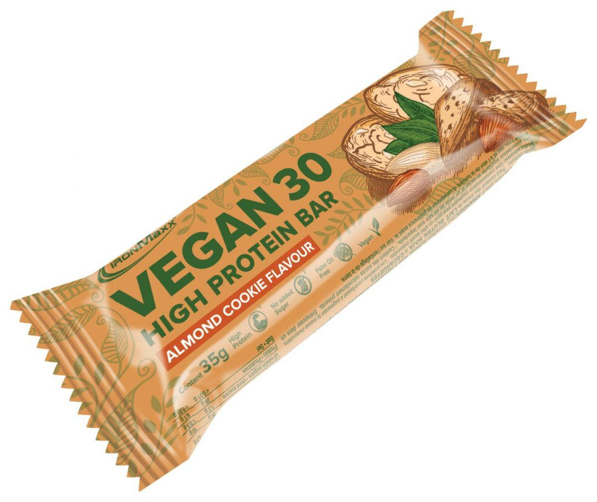 

Батончик Vegan 30 High Protein Bar IronMaxx, 35г - Almond cookie