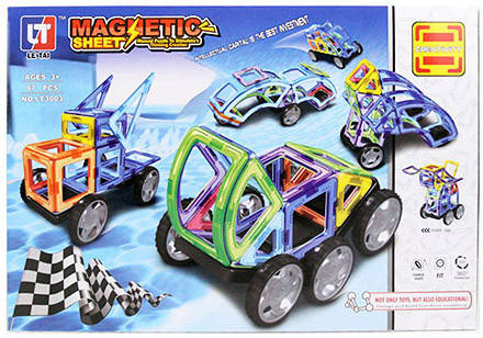 

Магнитный конструктор LT3003, 87 деталей Star