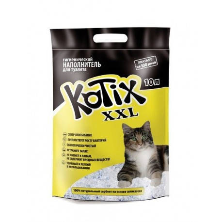 

Kotix/Котикс cиликагелевый наполнитель для кошачьего туалета 10 литров