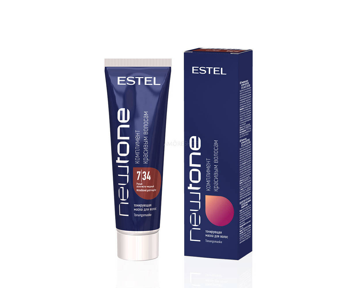 

Тонуюча маска Estel Newtone 7/34 Русявий золотисто-мідний 60 мл