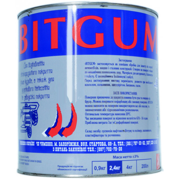 

Мастика BitGum 2.4 кг, Черный