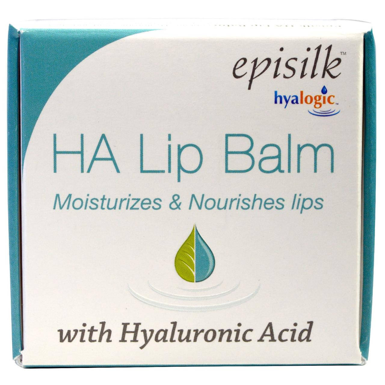 

Hyalogic LLC, Episilk, бальзам для губ HA Lip Balm с гиалуроновой кислотой, 14 г (0,5 жидких унций)