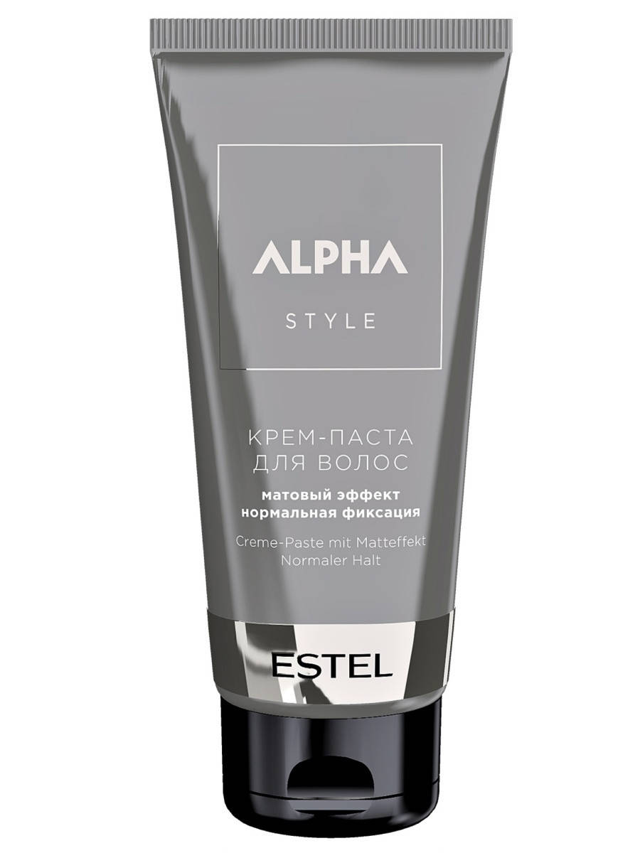 

Крем-паста для укладки волос Estel Alpha Homme мужская матовый эффект нормальная фиксация 100мл