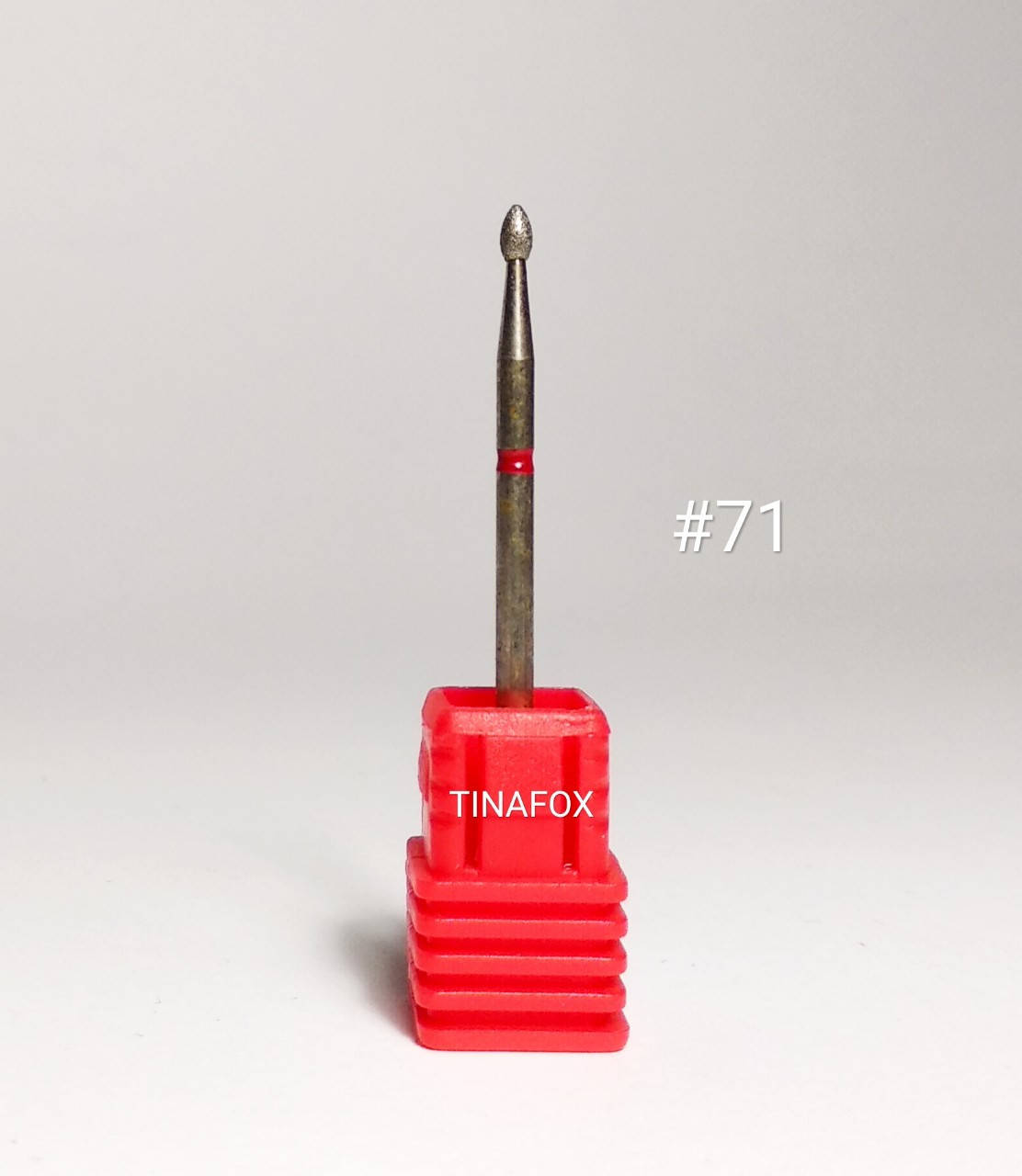 

Насадка алмазная для маникюра/педикюра красная №71, Красный