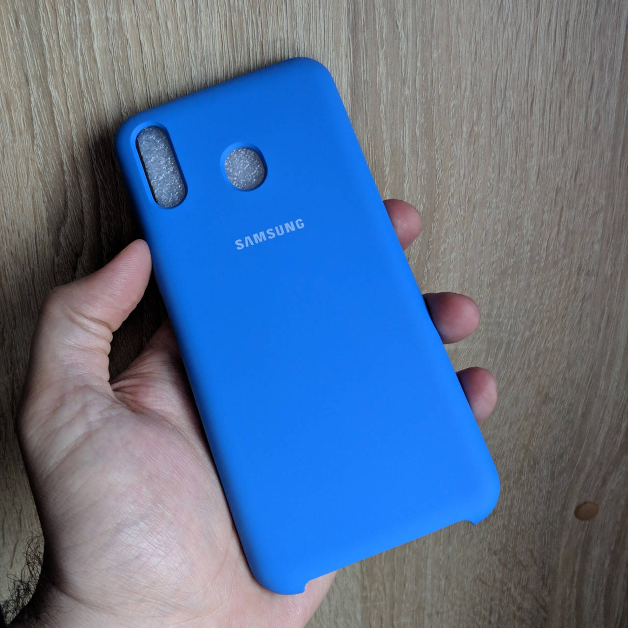 

Чехол накладка софт тач СИЛИКОН КЕЙС синий для Samsung m20 / Самсунг М20 #