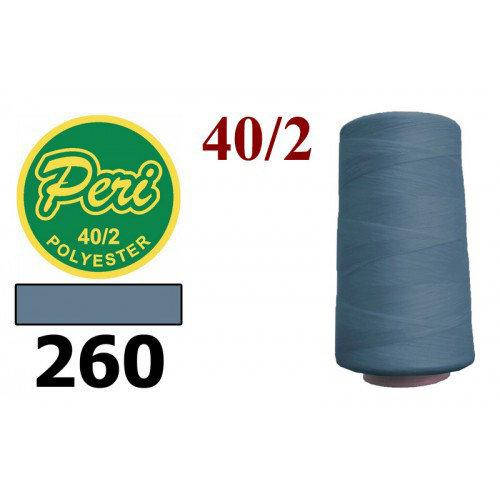 

Нитки для шиття, довжина 4000 яр.,колір 260, сіро синій