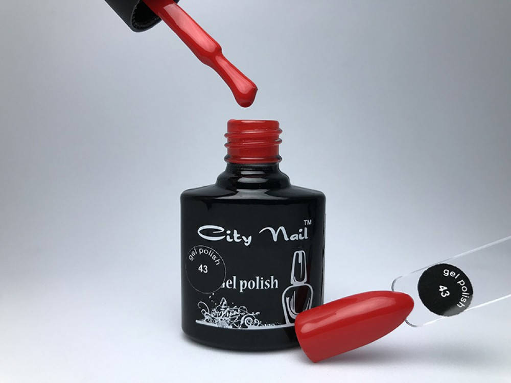 

Ярко-красный гель лак CityNail