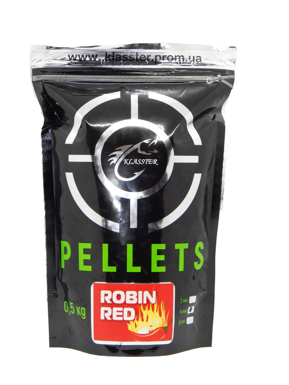 

Пеллетс прикормочный Klasster ROBIN RED (гранула 4мм), 500г