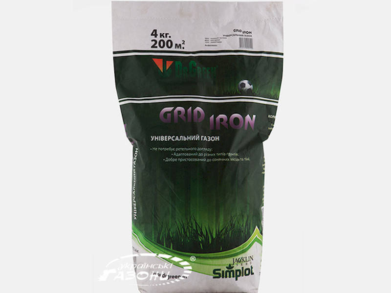 

Газонная трава Grid Iron Dr. Green Jacklin Seed 4 кг, Зелёный