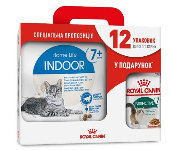 

Royal Canin Indoor +7 корм для кошек 3,5 кг+12 паучей в подарок