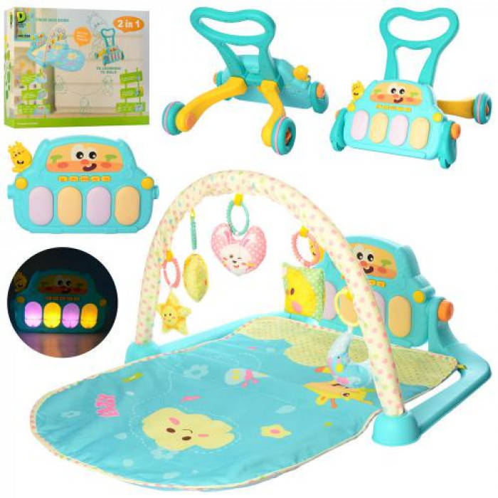 

Развивающий игровой коврик 2в1 каталка 738