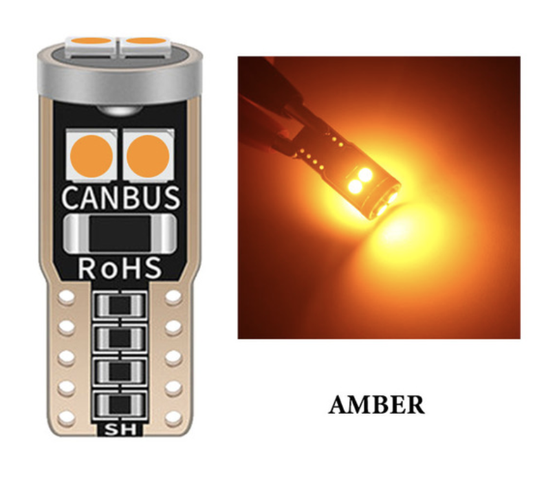 

T10 6-SMD 3030 LED W5W лампочка автомобильная - оранжевый/янтарный
