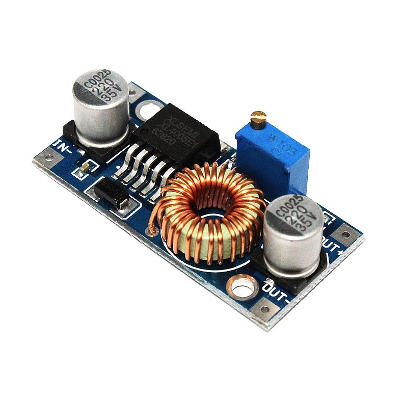 

Модуль XL4005 buck step down DC-DC понижающий преобразователь (Uin:5-32V; Uout:0,8-30V; Iout-5A)