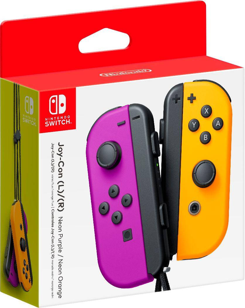 

Игровой контроллер Joy-Con Nintendo Switch Neon Purple/Neon Orange, Оранжевый