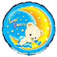

Коло фольговане 18" з мал. "Sweet Dreams", Голубой