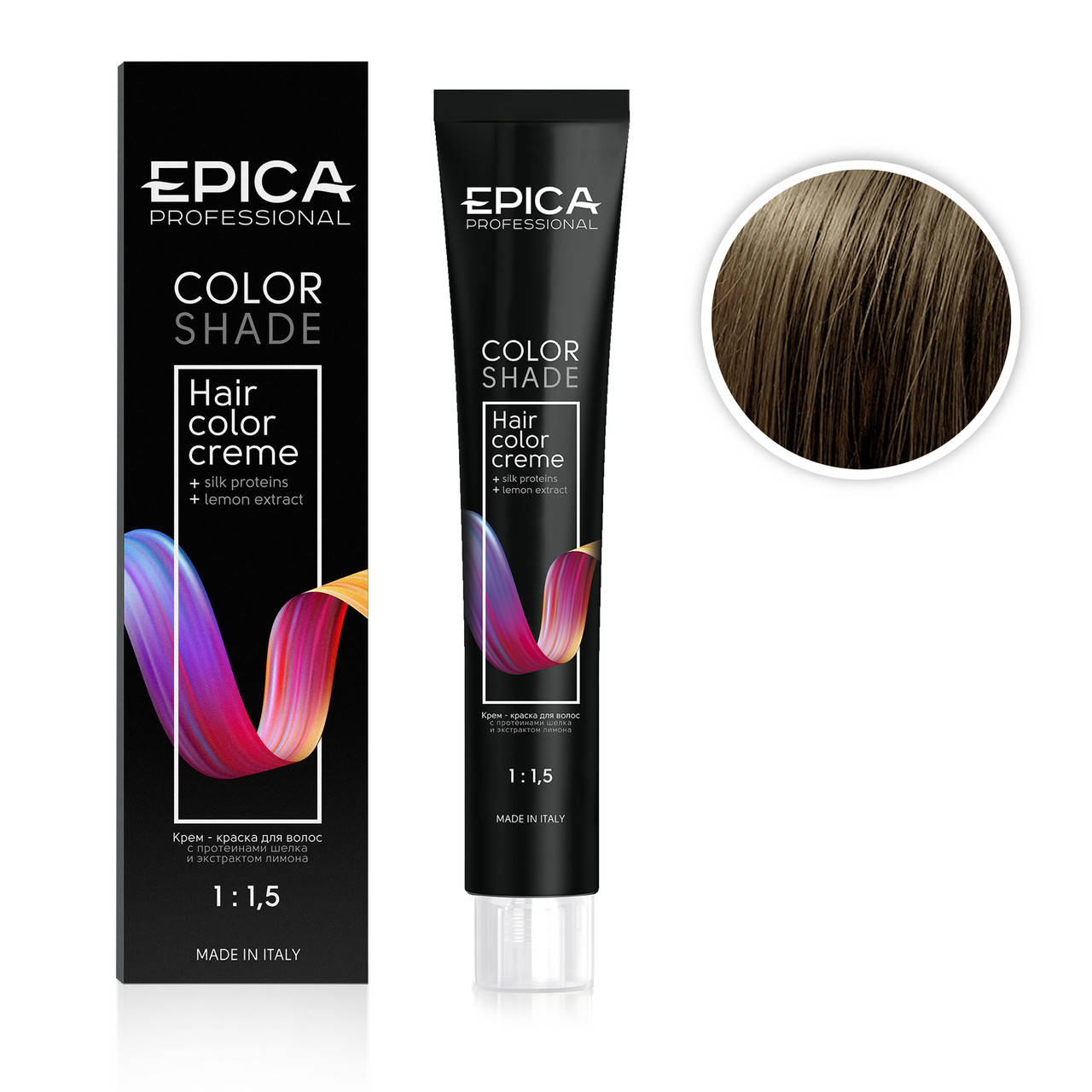 

Стойкая крем-краска EPICA HAIR COLOR CREAM 8.13 Светло-русый песочный 100ml