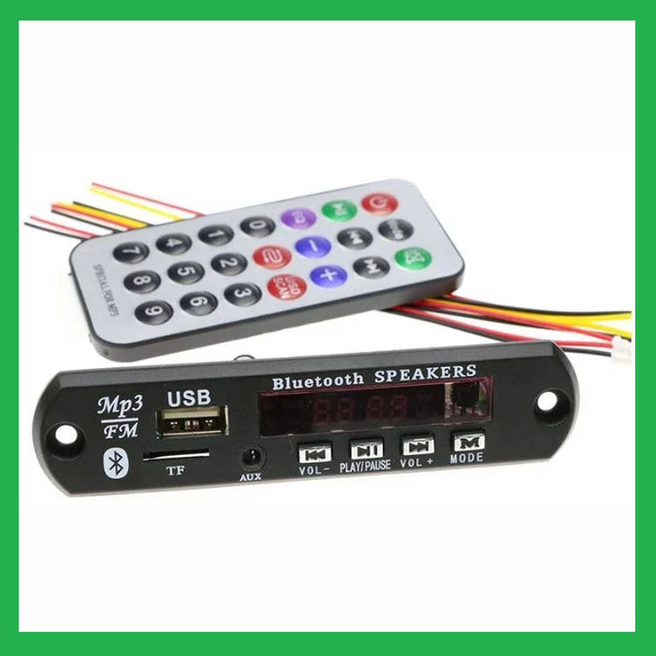 

MP3 модуль с пультом ДУ и Bluetooth, WAV +APE +MP3. Встраиваемый MP3 плеер 5-12В для авто