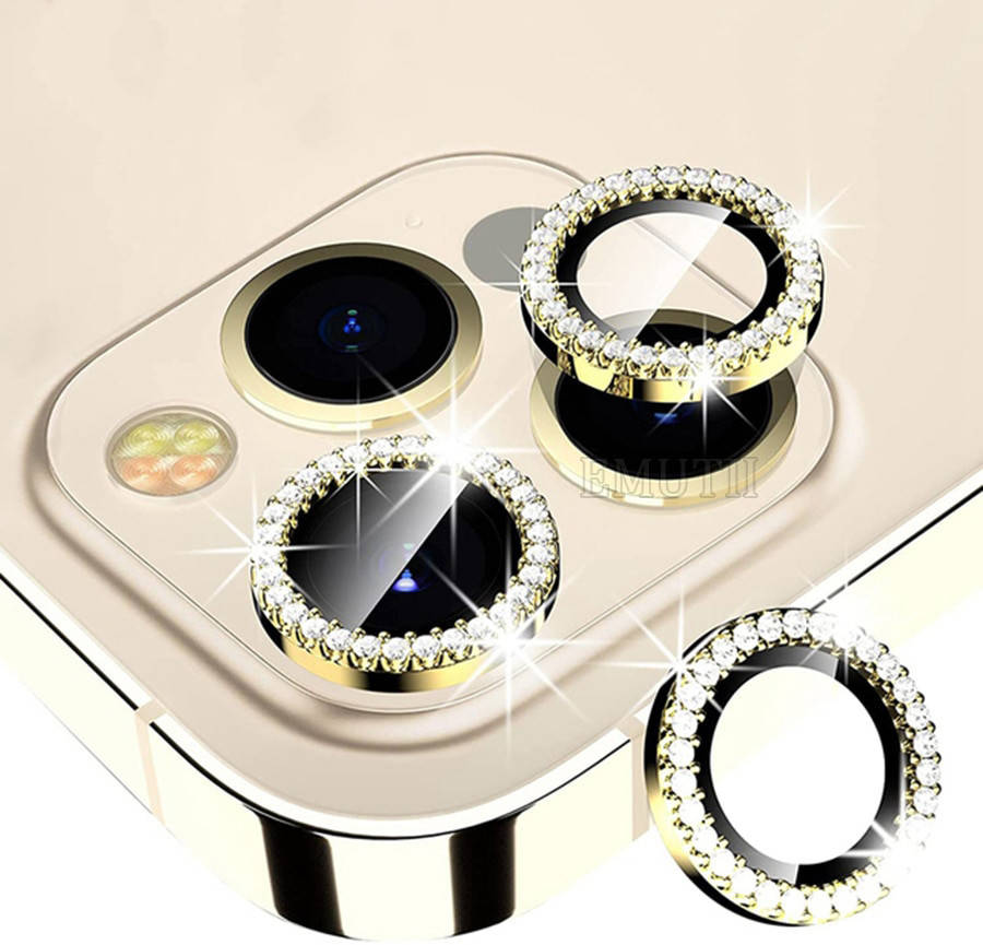 

Защитное стекло на камеру для iPhone 13 Pro Max с камнями